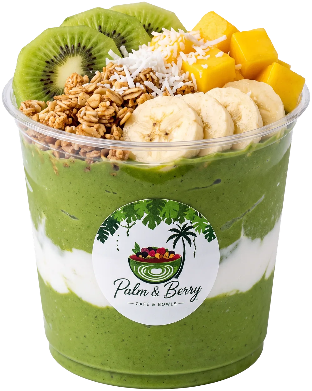 Matcha Bowl im Palm & Berry Becher