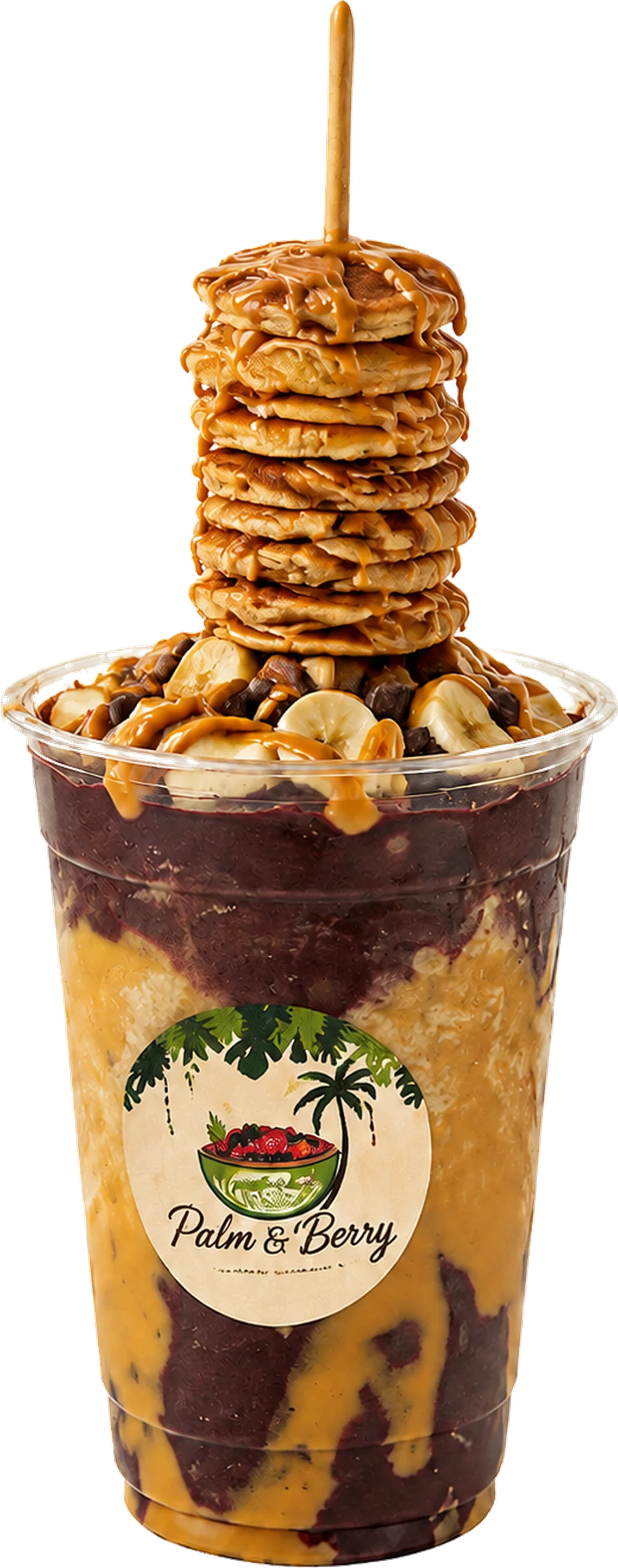 Pancake Bowl im Palm & Berry Becher