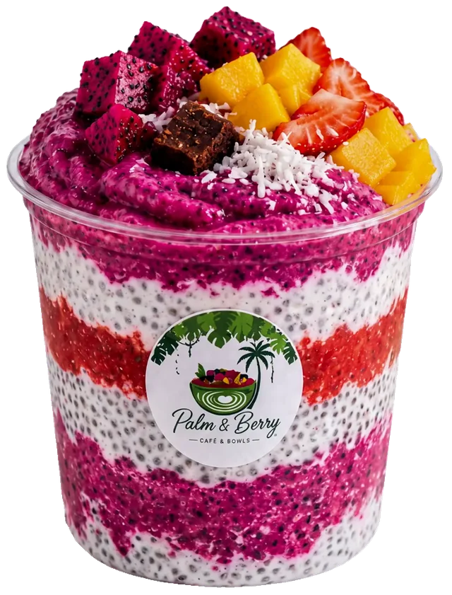 Pitaya Dream Bowl im Palm & Berry Becher